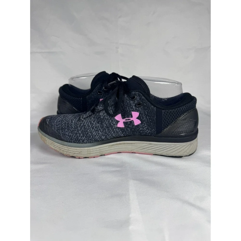 Under Armour Charged Bandit 3 GS 1295958-002 Youth 7 Sneaker Black Running Shoes